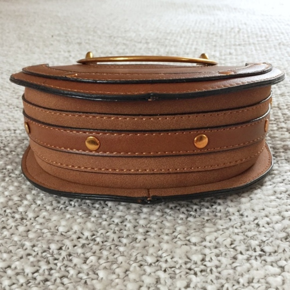 Boho Brown Horseshoe Circle Crossbody Bag NEW!! - Picture 6 of 7